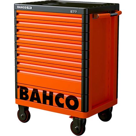 Coffre à outils roulant Bahco e77 double paroi roues freinées
