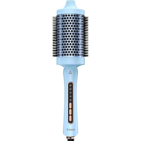 Thermal Brush, 60 mm Thermal Brushing, Tourmaline Ceramic Ionic Heating Brush, Heating Brushing, 5 Temperature Hot Brush, Double Tension (1/5)
