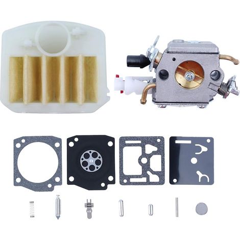 Kit de réparation du carburateur, filtre à air, diaphragme pour tronçonneuse Husqvarna 340 350 345 346 353, pièces de type Zama (1/5)