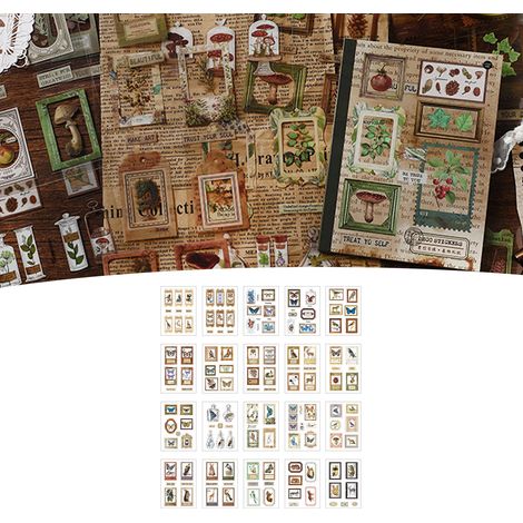 Set mit 20 wasserfesten Vintage-Aufklebern, ästhetische Dekoration für Scrapbooking, Wasserflaschen, Laptops, Dämmerungsmotive, lichtbeständige Aufkleber, DIY. (1/5)