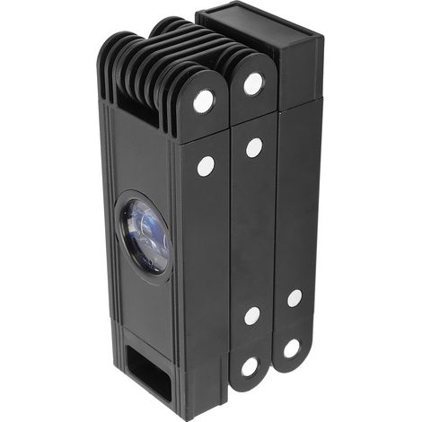 Dreiteilige, klappbare Magnetwasserwaage, flexible Mehrwinkel-Wasserwaage, schwarzes Messwerkzeug für die Holzbearbeitung, magnetisches Klappwasserwaagenlineal (1/5)