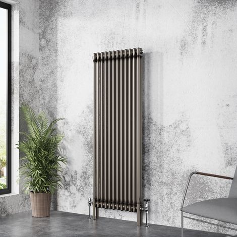 Traditional Cast Iron Style Radiator Raw Metal Central Heating 2 Column 1500x560mm