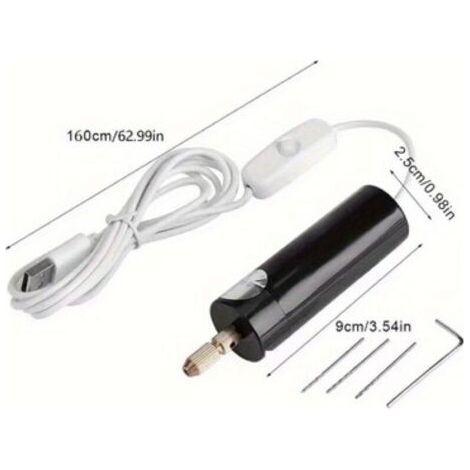 ALLIANDISMini Perceuses électriques Portable Portatif Micro Usb Perceuse 5v Pour La Fabrication De Bijoux Bricolage Bois Artisanat (1/5)
