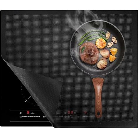 60 x 52cm Magnetic Induction Hob Protector, Induction Hob Protective Mat, Induction Hob Protector, Induction Hob Mat, Silicone, Anti-scratch, Non-slip (1/4)
