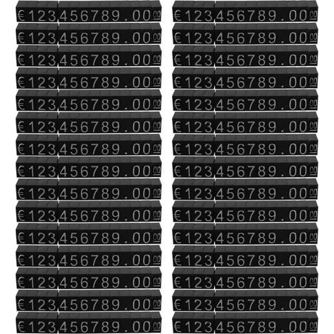 30 Ensembles Cubes en Plastique ÉTiquettes D'Affichage de Prix NuméRo Support RéGlable ÉTiquette (1/4)