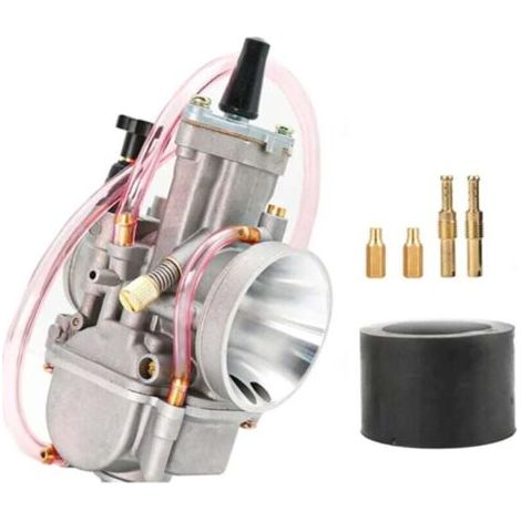 BUNTHAUS PWK 34-mm-Freischneider für 2- und 4-Takt-Motoren, Power Jet-kompatibler Vergaser, Kraftstoffleitung für Yamaha Mikuni Koso ATV Quad UTV – 34 mm