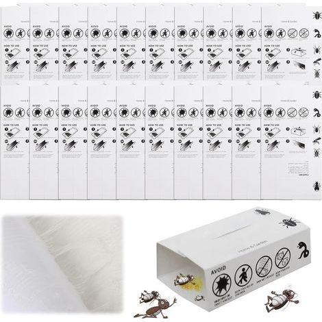 Trappole per scarafaggi potenti, 20 pezzi trappole per scarafaggi, trappole per scarafaggi, anti-scarafaggi, prodotto anti-ragno, per giardino, casa, cucina, bagno, ufficio (1/5)