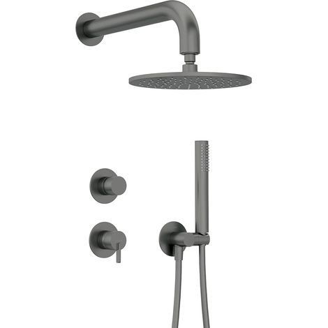 Unterputz-Duscharmatur, 4-teilig, titaniumfarben, SILIA-30 (1/5)