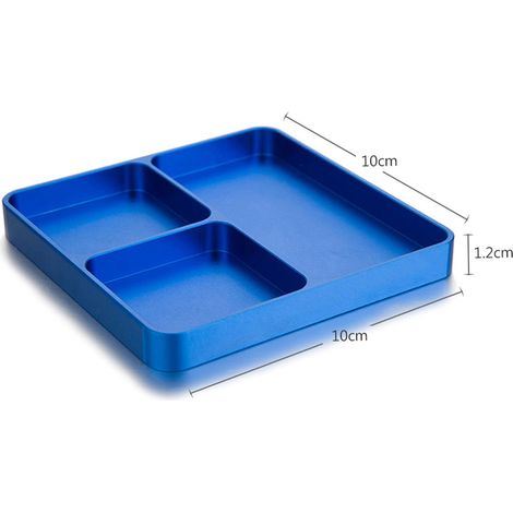 Vis de bureau magnétique, pièces d'outils, support de plateau, plaque de rangement, boîte, organisateur pour douilles métalliques, boulons, broches, Organization (1/5)
