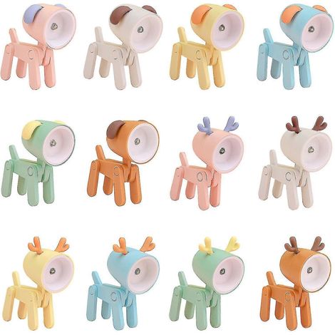 Lampe de bureau LED Mini animal de dessin animé, portable et réglable, veilleuse mignonne pour animaux de compagnie (1/5)