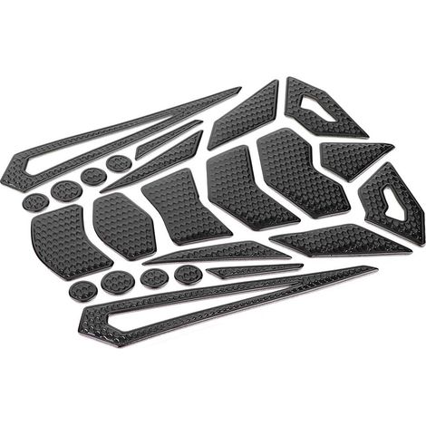 Schwarzer Motorrad-Öltank-Schutzaufkleber, Motorrad-Öltank-Schutzpad, Fisch-Aufkleber.