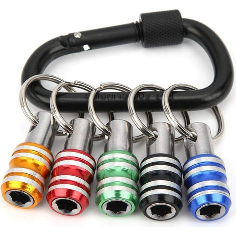 Titulaire De Tournevis à Tige Hexagonale De 1/4 Pouces, Porte-clé, Adaptateur à Vis, Perceuse à Changement Rapide, Porte-Mains Portatif pour Tournevis électriques Et Foret (1/5)