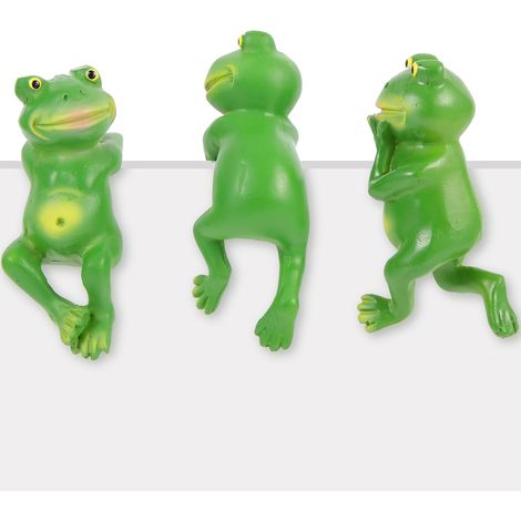 Froschfiguren Leicht Realistische Gartendekoration 3 Stück
