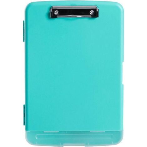Porte-documents avec pince, bloc-notes, conception résistante à l'eau, boîte de rangement, boîte à documents avec porte-stylo intégré pour les écoles, les bureaux et les environnements industriels (1/5)