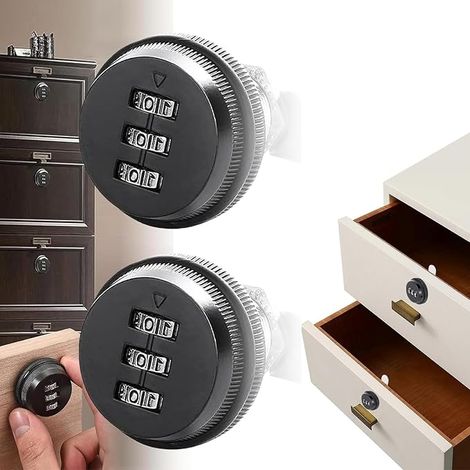 Mailbox Lock, Post Box, Cam Cabinet Code Lock, Mechanical Cabinet Lock for Cabinet, for Mailbox Drawer Cabinet (1/4)