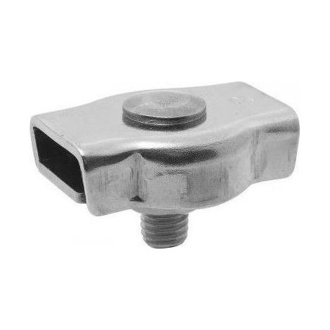 Morsetto per cavo piatto 1 bullone in acciaio zincato Ø2 mm VISO - 4 pezzi - SCP124SB