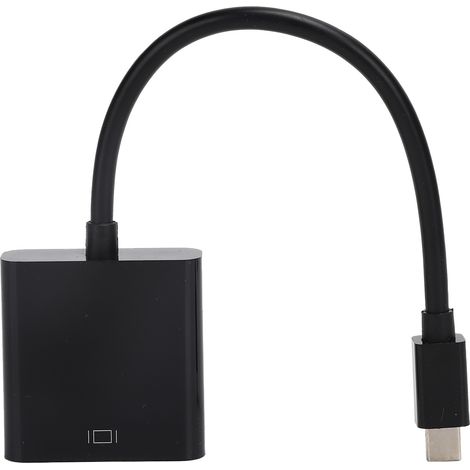 Adaptateur Mini DisplayPort vers VGA Mâle-Femelle Convertisseur Signal Source Réception (1/5)