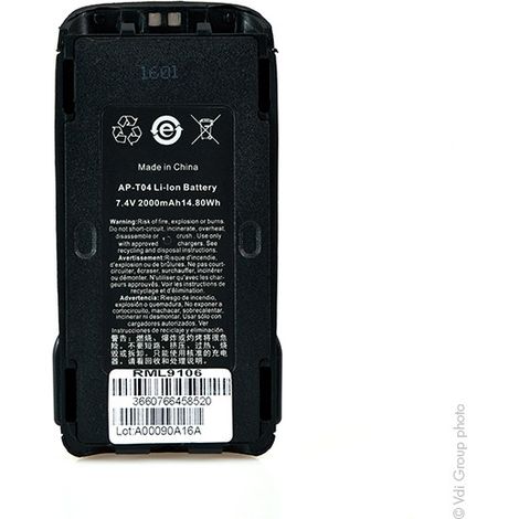 NX - Batterie talkie walkie 7.4V 2000mAh - TPK-BA-100T03-00011-CAAA TAITTPA-BA (1/4)