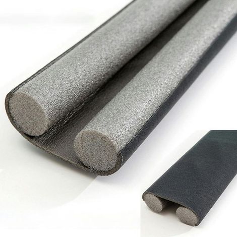 Joint isolant pour bas de porte, coupe-froid sous porte, bloqueur d'air froid, mousse acoustique pour la maison, gris (1/5)