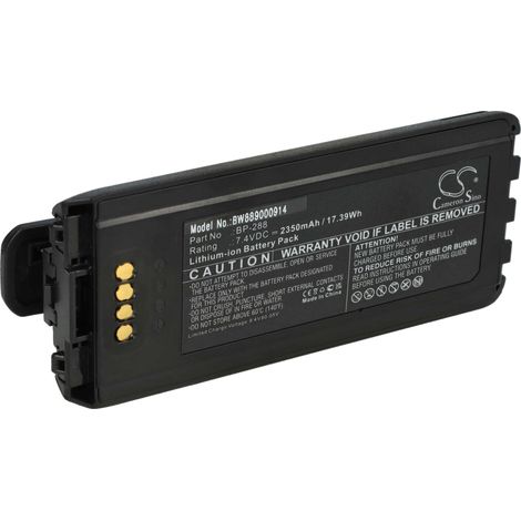 vhbw Akku Ersatz für Icom BP-288 für Funkgerät, Walkie Talkie (2350 mAh, 7,4 V, Li-Ion)