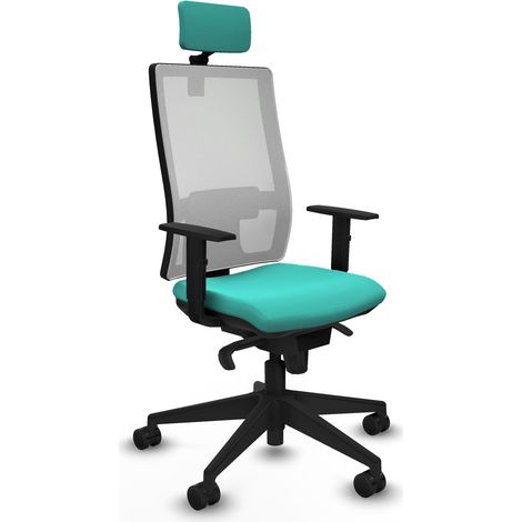Silla de oficina piqueras y crespo Horna turquesa espuma inyectada (1/5)