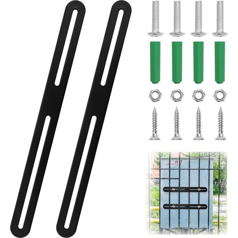 2 Pièces Kit de Fixation pour Boîte aux Lettres de Clôture, 280 x 24mm (1/5)