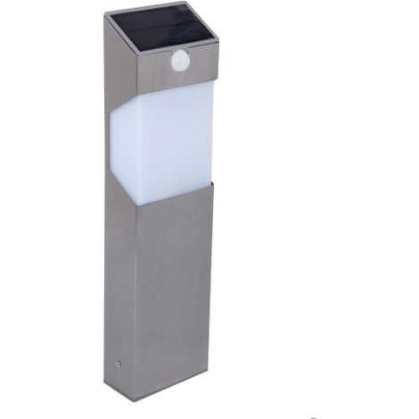 LUTEC Solstel Lampada da Esterno LED Pannello Solare Integrato, 2.3 watts, Grigio, 45 x 12.2 cm [Classe di efficienza energetica A++] (1/3)
