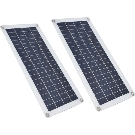 Kit de charge d'urgence et de production d'énergie pour camping-car/bateau, module photovoltaïque double cellule 210W (1/5)
