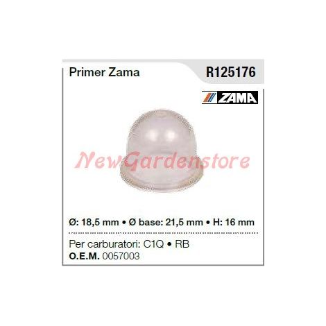 Cebador ZAMA para carburador desbrozadora C1Q RB R125176