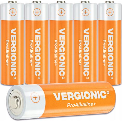 AA-Alkaline-Batterien, 6 Stück, R6, 1,5 V, verlängerte Betriebszeit