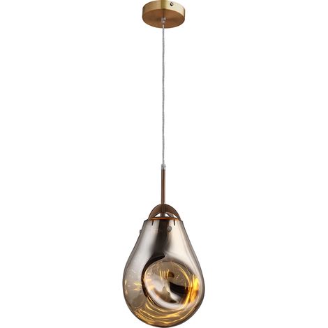 Hängelampe Lumineca Panist 23x30 cm Champagner Farbe