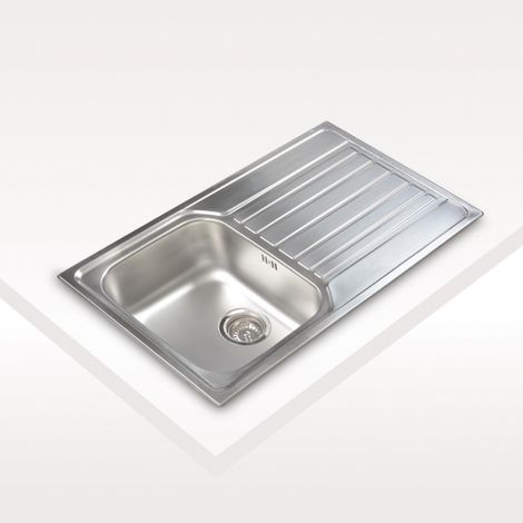 Cata CDP-1 EI - Fregadero De Cocina Acero 86 Cm 1 Cubeta 1 Escurridor (1/2)