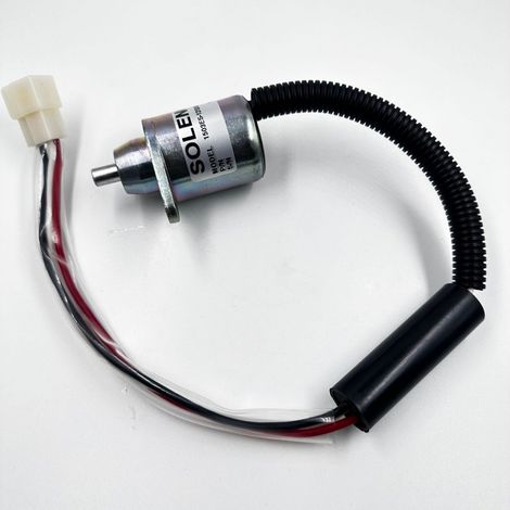Supply of the engine stop solenoid valve for Kubota 1503ES-12S5SUC18SLC30 construction vehicle, a highly requested model. (1/5)