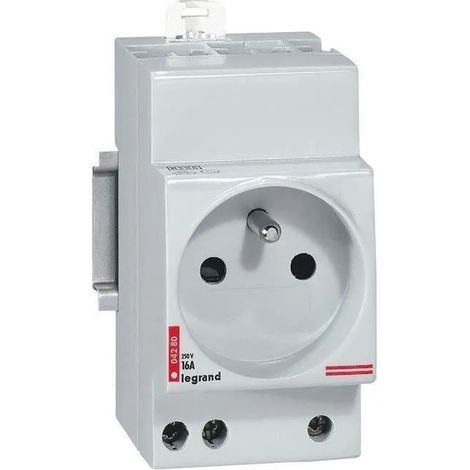 Base modular 2 polos + tierra 10/16A 250V LEGRAND