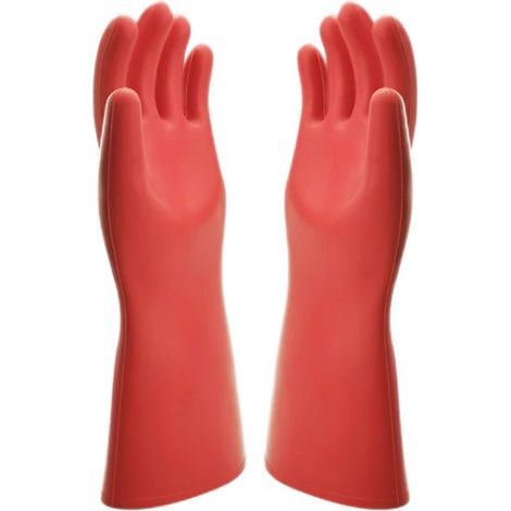 Isolierhandschuhe: Schutzhandschuhe. Hochdruckgummi, professioneller Sicherheitsschutz. (1/5)
