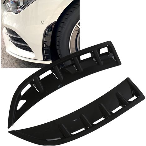 Spoiler avant pour Mercedes CLA C118/X118 AMG-Line 2020+, noir brillant, aileron de pare-chocs (1/5)