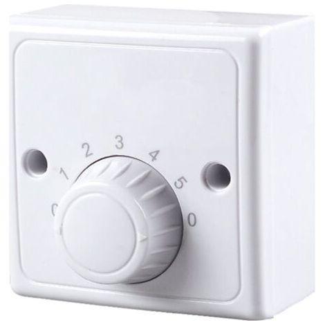 Interrupteur à variateur mural universel 220 V pour ventilateur de plafond, cinq vitesses. (1/5)