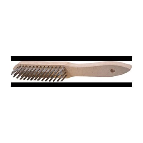 Drahtbürste  L.295mm  0,35mm  VA  2-reihig  TECWERK  Cepillo  de  alambre  L.295mm  0,35mm  VA  2  hileras  TECWERK (1/2)