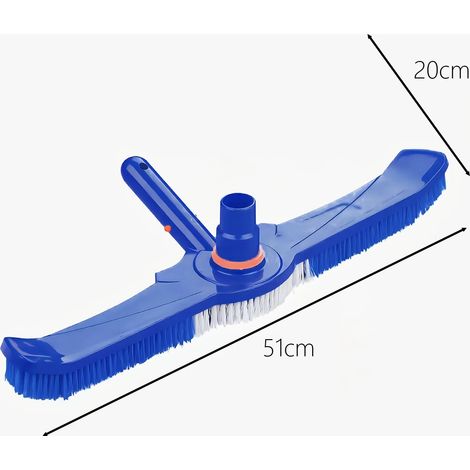 Accessoires de piscine Tête d'aspirateur de piscine (bleue) de 50 cm avec adaptateur tourbillon : élimine la saleté et assure un nettoyage impeccable de votre piscine. (1/5)