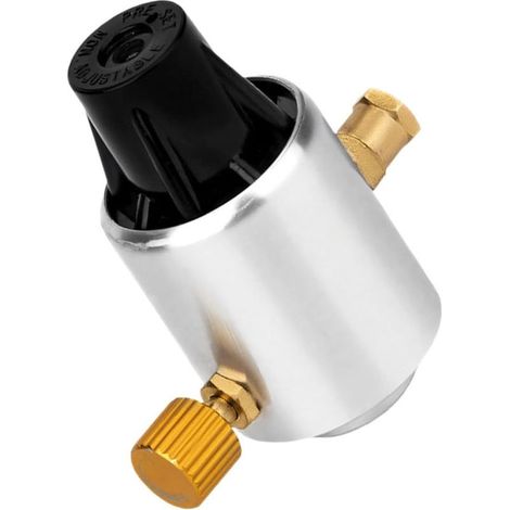 Adaptateur régulateur de gaz de camping en acier inoxydable réglable basse pression adaptateur de contrôle cartouches adaptateurs cylindres de gaz pression (1/5)