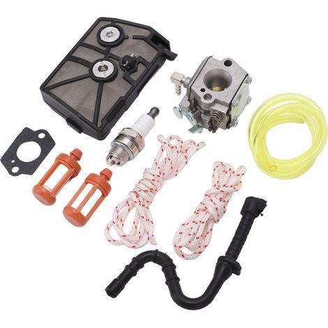 Kit de remplacement pour carburateur de tronçonneuse : bougie d'allumage, filtre à carburant, joint et durite pour les modèles 028, 028AV, 028WB, 028Q et 028W. (1/5)