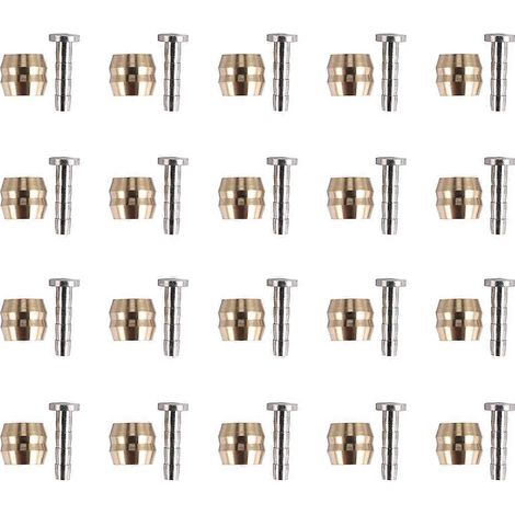 Ensemble de 20 embouts en laiton en forme d'olive pour flexibles de freins à disque hydrauliques de vélo, 4 (1/5)
