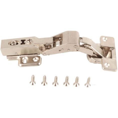 BUNTHAUS Charnière pour porte biseautée à 45° – Ouverture 125° – Cup 35 mm – Modèle avec amortisseur intégré (1/5)