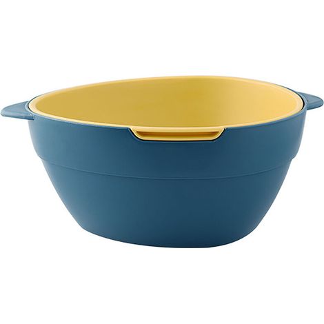 Panier double égouttoir pour évier de cuisine, passoire à fruits et légumes, accessoire de cuisine, récipient égouttoir, B (1/5)