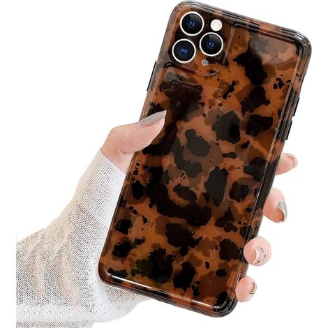 Esclusiva custodia per iPhone 11 da 6,1 pollici con motivo decorativo e fiocco nero, realizzata in materiale TPU antiurto, con pannello posteriore rigido in policarbonato, bordi morbidi in TPU e pulsa (1/2)