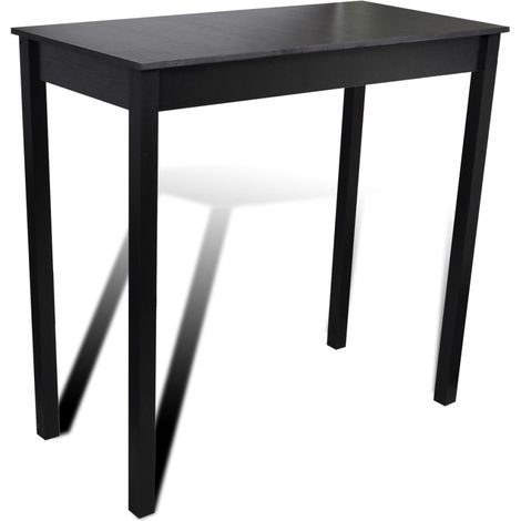 Tavolo alto da bistrot nero MDF 115 cm