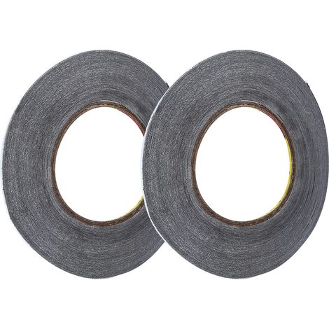 (Lot de 2) Ruban adhésif double face ultra-fin de 50 m pour la réparation d'écran de téléphone (2 mm 0,08 po) (1/5)
