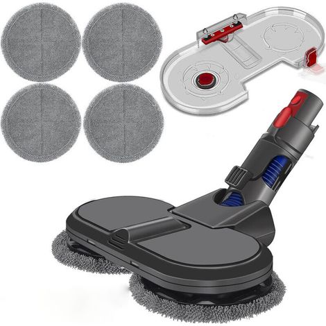 Spazzola per la pulizia dei pavimenti compatibile con gli aspirapolvere Dyson V8, V10 e V11, per lucidare e pulire a secco e a umido pavimenti in marmo e parquet. Include panno in microfibra e serbato (1/4)