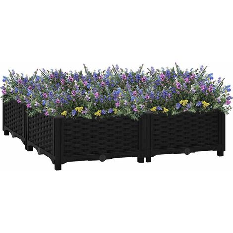 Raised Bed 80x80x23 cm Polypropylene vidaXL
