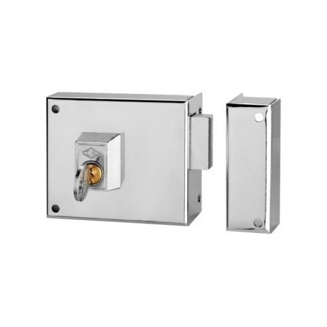Cerradura Sobreponer 100X60Mm 124A10I/0 Niquel Palanca Izquierda Cvl